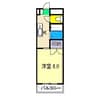 ハイツA 1Kの間取り