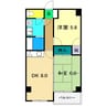 コーポ向日葵 2DKの間取り