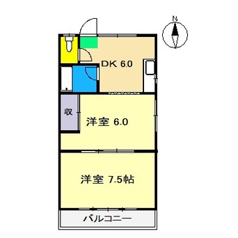 間取図 グランドコーポ高須