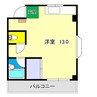 グランドコーポ高須 1Rの間取り