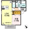 シュマール 1LDKの間取り