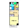 エルフィーノ 1DKの間取り