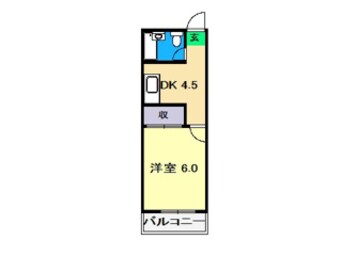 間取図 土讃線/高知駅 徒歩17分 3階 築36年