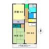 ハイツベル 2DKの間取り