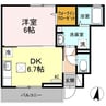 グランドキャニオン 1DKの間取り