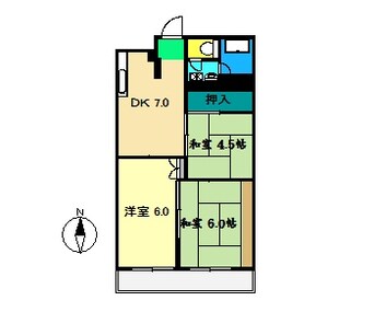 間取図 コーポ百石