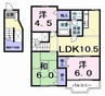 シャトー竹島 3LDKの間取り