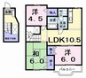 シャトー竹島 3LDKの間取り