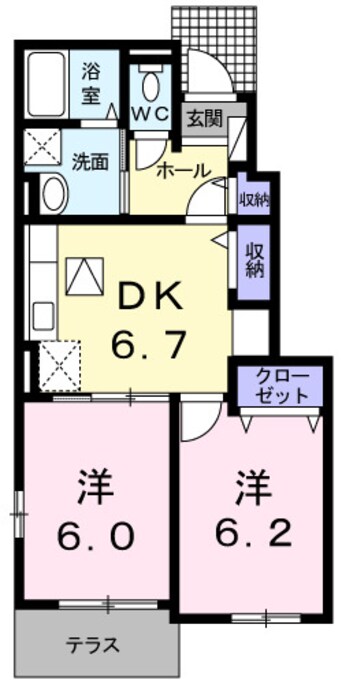 間取図 ベル・ソレイユ