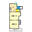 アゼリア舞高の間取図