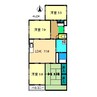 あぞのハイツ 4LDKの間取り