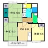 ボーヴィラージュ和田 3DKの間取り