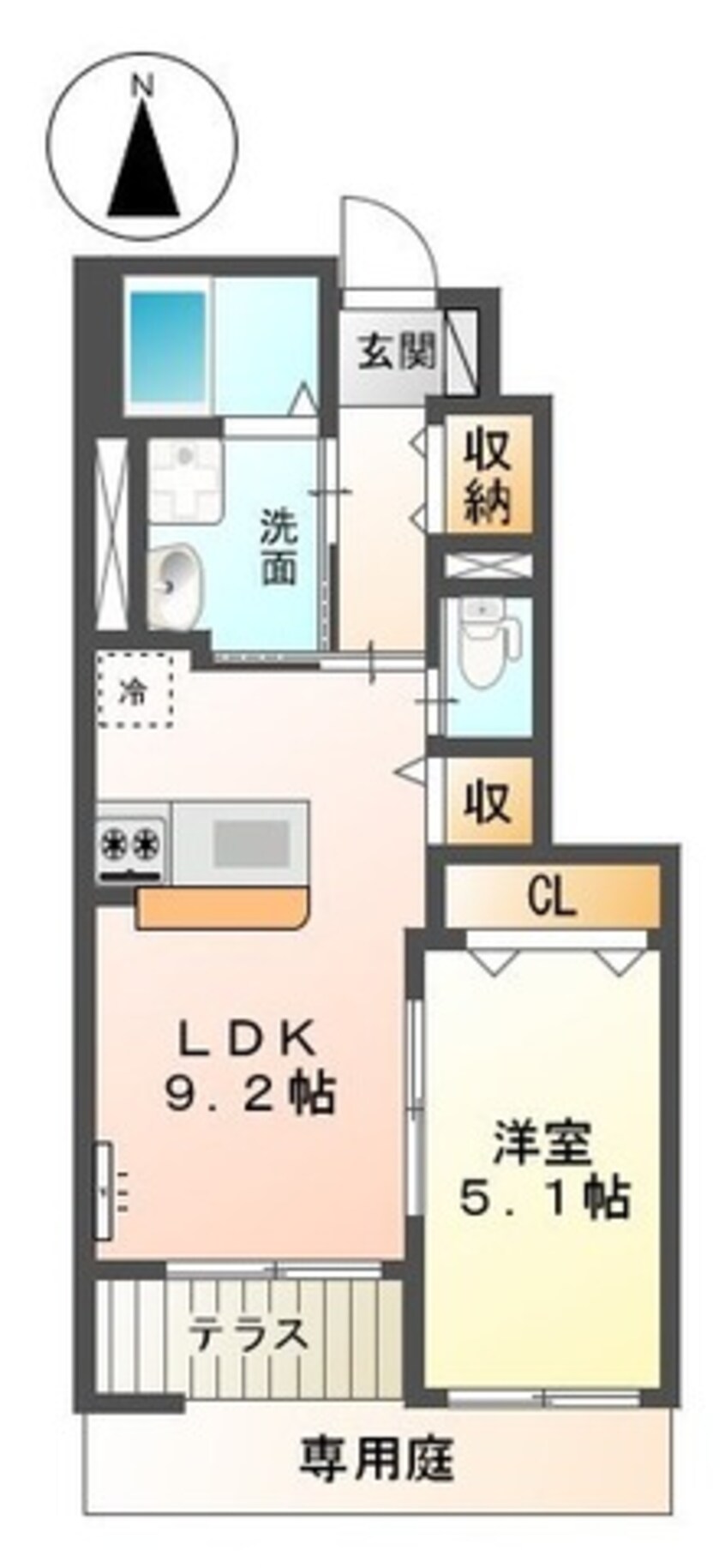 間取図 ミルキーウェイ千鶴