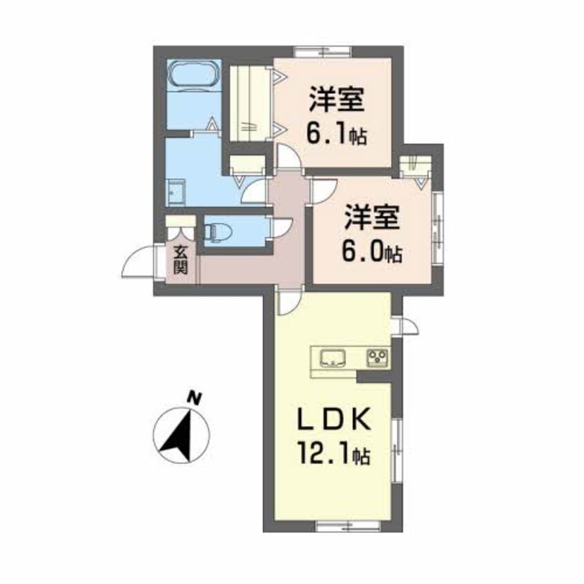 間取図 シャーメゾン桜Ⅲ