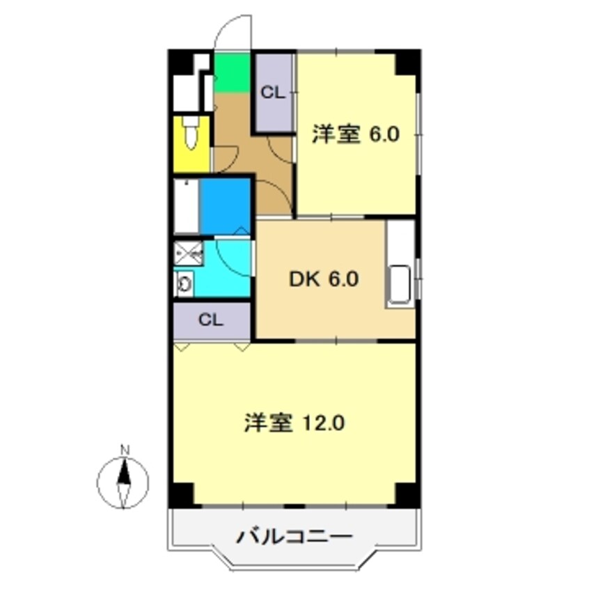 間取図 ダイヤモンドハイツみかづき