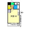 アスターハウス新本町 1Rの間取り