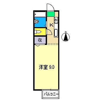 間取図 高知市電ごめん線・伊野線/新木駅 徒歩13分 1階 築35年