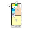 町田ハイツ 1DKの間取り