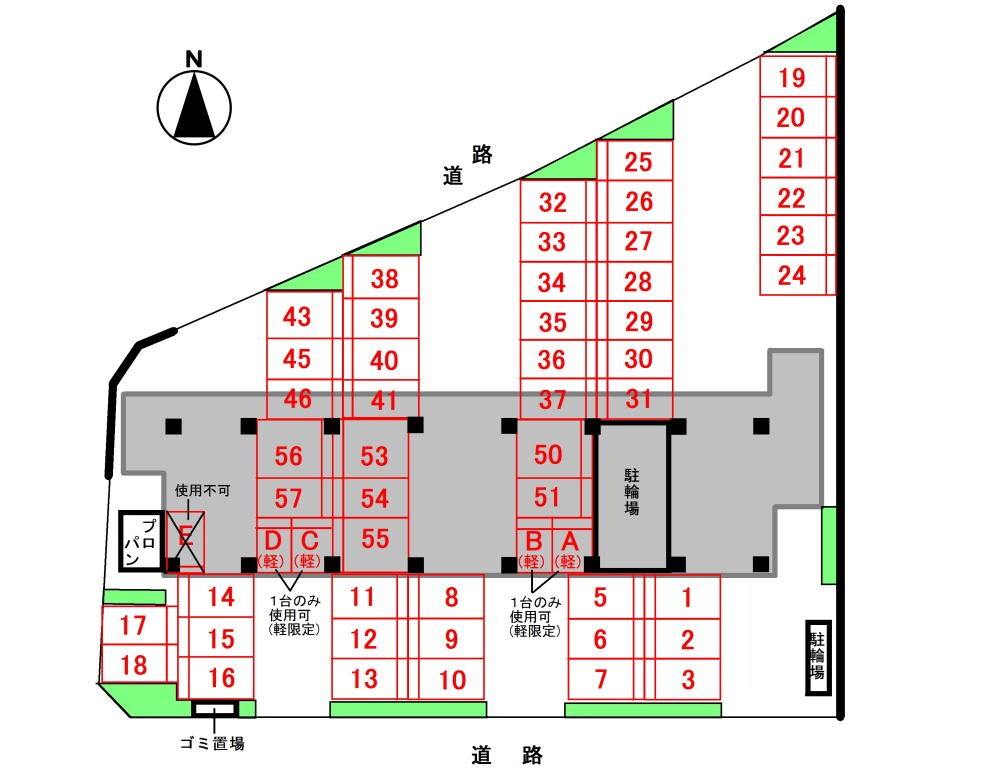 駐車場 高そねマンション
