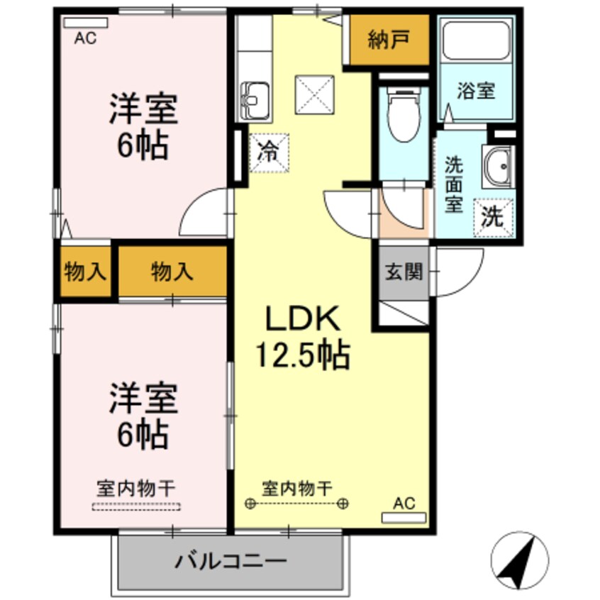 間取図 エスポワール A棟