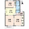 メゾントランキル A棟 3DKの間取り