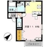 フルーレ 1Rの間取り