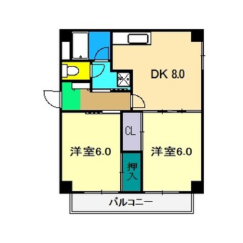 間取図 フラット南光台