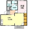 寿ハイツ A棟 1LDKの間取り