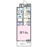 クルール 1Kの間取り