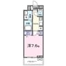 クルール 1Kの間取り