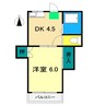 ドリームハウス寿 1Kの間取り