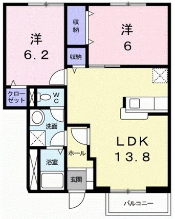 間取図 エバーグリーン　Ｃ