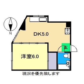 間取図 高知市電駅前線・桟橋線/高知橋駅 徒歩8分 3階 築41年