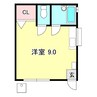 レッドハット Ⅱ 1Rの間取り