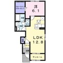 紫陽花・Ⅶの間取図