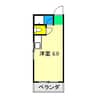 バレーベア葛島 1Rの間取り