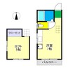 バレーベア葛島 1Rの間取り