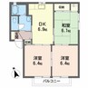 シャーメゾン神田 3DKの間取り