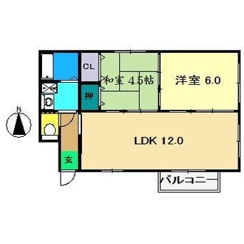 間取図 ラフィネ西秦