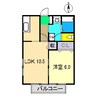 リベール高須 1LDKの間取り
