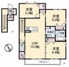 フローラル赤堤 D棟 3LDKの間取り