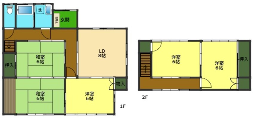 間取図 貸家(中久万16-4)