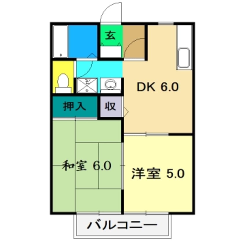間取図 メゾンドール宮地 Ⅱ