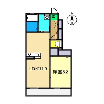 間取図 シャーメゾン朝倉 B棟