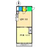 ロイヤルガーデン Ⅰ 1LDKの間取り