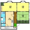 フォンテーヌ(2階) 3DKの間取り