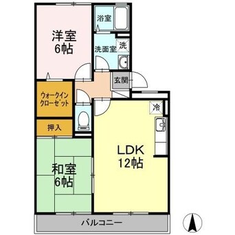 間取図 ヴィレッジ札場 A棟