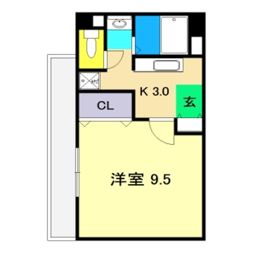 間取図 メゾンドレーヴナガオ