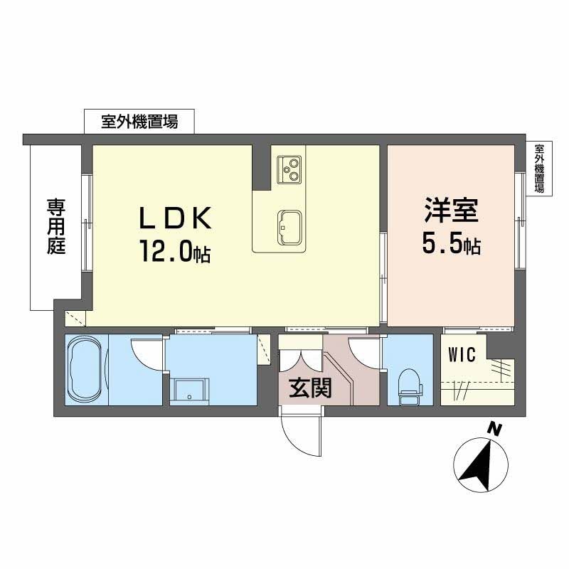間取り図 リバーサイド中万々