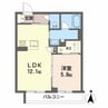 シャーメゾン グラースⅡ 1LDKの間取り
